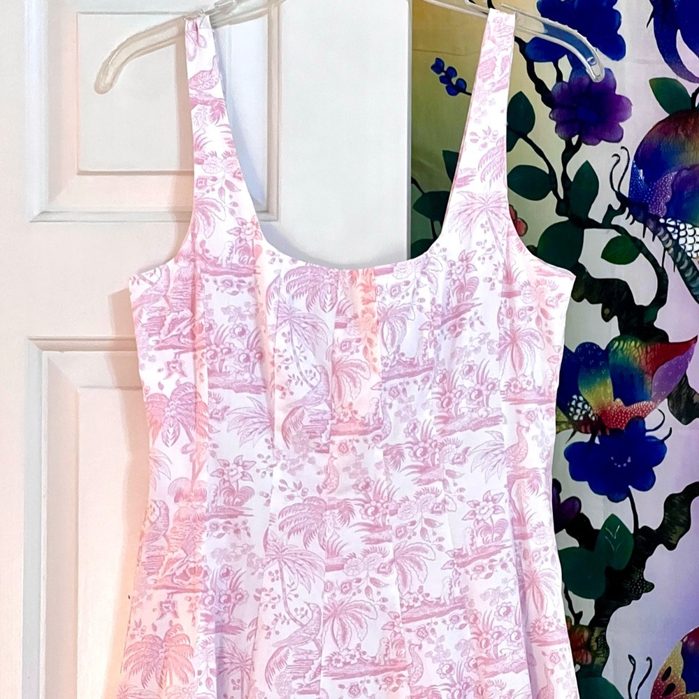 🌺🎉2XHP🎉🌺 NWT Staud Wells Midi Dress Cherry Blossom Toile - Picture 11 of 16